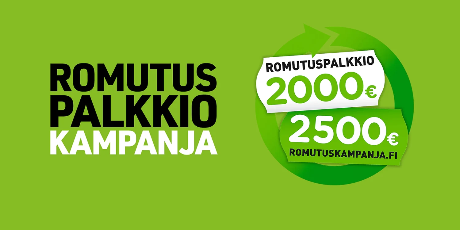 Romutuspalkkio 2026 Mäkelän Auto Järvenpää